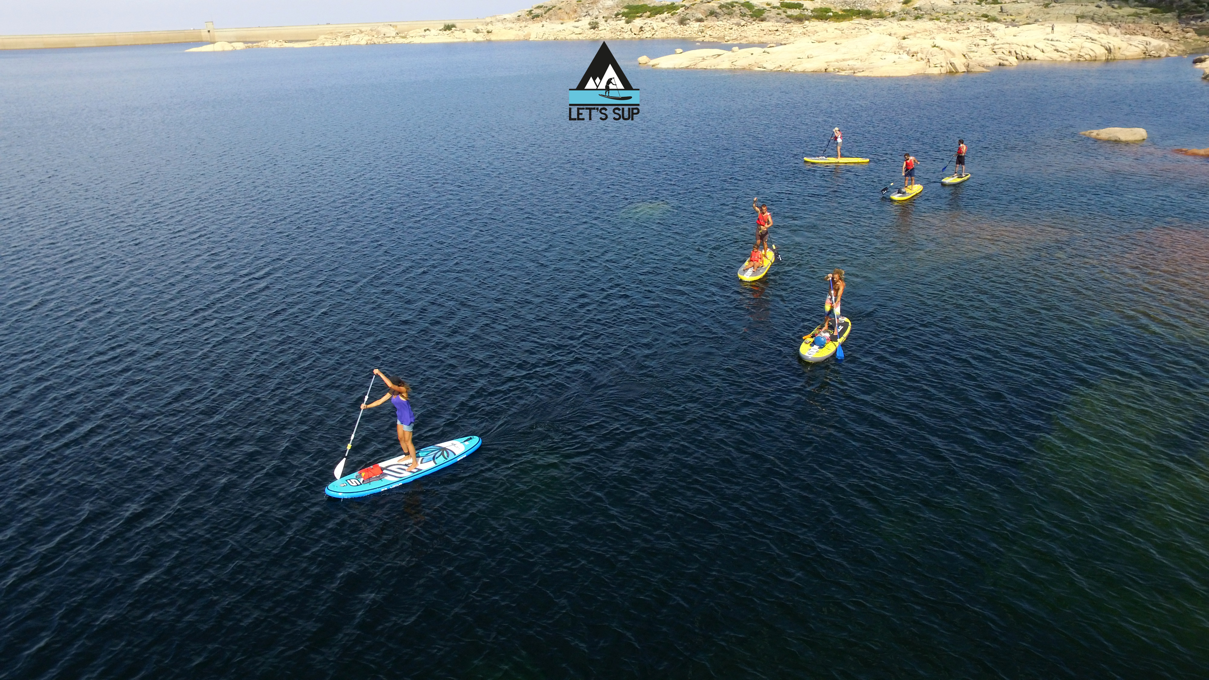 Let's SUP lagoa comprida serra da estrela stand up paddle passeio tours drone