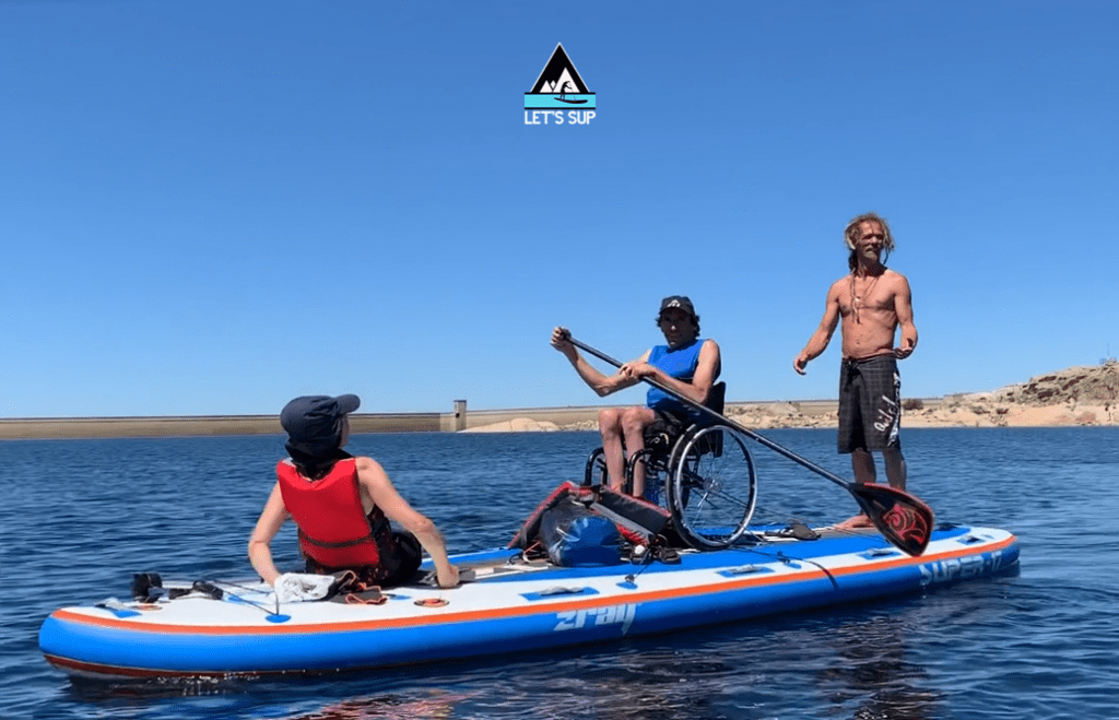Let's SUP stand up paddle adaptado cadeira de rodas big mancha snowmancha