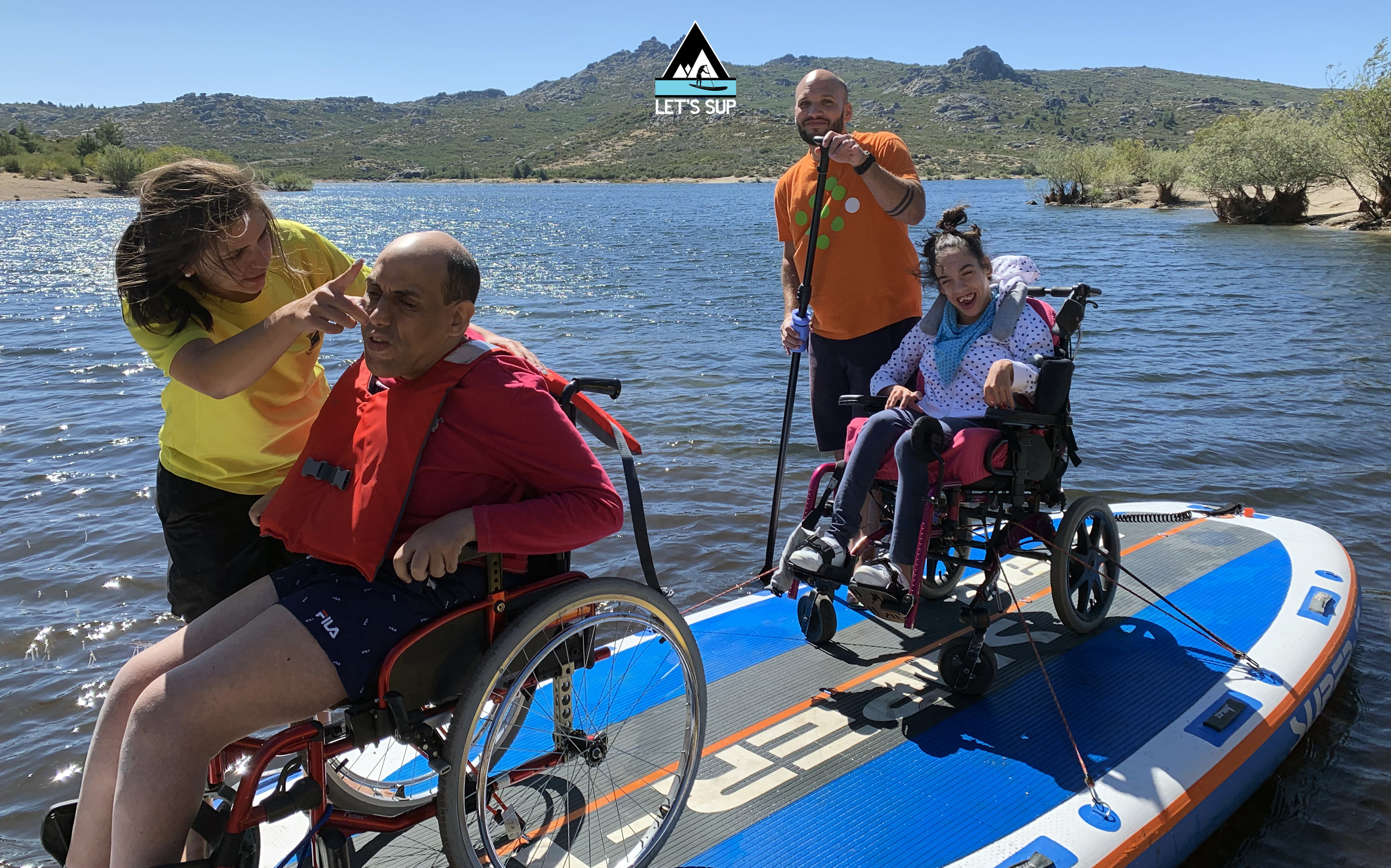 let's SUP stand up paddle adaptado desporto para todos adaptive vale do rossim serra da estrela turismo inclusivo